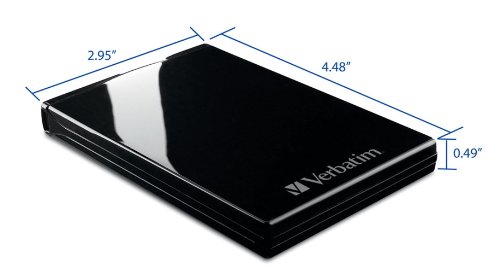 Verbatim Acclaim 320 GB USB 2.0 Portable External Hard Drive 97164 (Piano Black) image