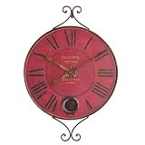 New Haven Oversized Metal Vintage Pendulum Clock