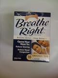 Breathe Right Nasal Strips 18 Count Box Original Tan- Large