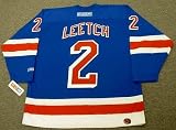 BRIAN LEETCH New York Rangers 2004 CCM Throwback Away NHL Hockey Jersey, LARGE