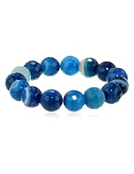 Kenneth Jay Lane Blue Agate Stretch Bracelet, 10"