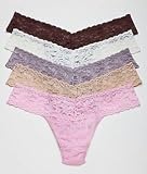 Signature Lace Low Rise Thong 5-Pack