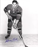 Elmer Lach Montreal Canadians Autographed 8x10 Photograph