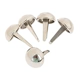 100個入り 切り釘 滑らかなラウンドネイル 家具用タックリベット シルバー 12mm