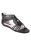 Dollhouse - Black Fresco Gladiator Sandal