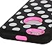 iPhone 6S / 6 Case, E LV iPhone 6S / 6 Case - Deluxe Printed Hard Soft High Impact Hybrid Armor Defender Case for Apple iPhone 6S / 6 with 1 Screen Protector, 1 Stylus and 1 Microfiber Digital Cleaner (Polka Dot Hot Pink)