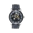 Tremont 3 Hand Automatic Skeleton Watch w/ Silver-Tone Dial and Leather Strap. Model: 843332003147