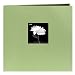 Pioneer 12-Inch by 12-Inch Book Cloth Cover Postbound Album with Window, Sage Green