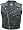 Men's Black SLEEVELESS Genuine BUFFALO Leather Motorcycle Biker SUMMER Jacket Sizes 38