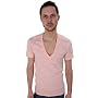 American Apparel 6456 Sheer Jersey Short Sleeve Deep V-Neck