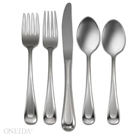 Oneida Satin Sand Dune 45-Piece Set, Service for 8 by Oneida