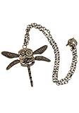 Steampunk Antique Dragonfly Gears Costume Necklace