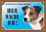 Warnschild Terrier Jack Russel