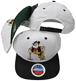 California State University of Long Beach 49ers White/Black Two Tone Plastic Snapback Adjustable Plastic Snap Back Hat / Cap