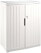 Iceberg 92563 Officeworks Cabinet, 1 Adjustable/1 Fixed Shelf, 36 x 22 x 46, Platinum