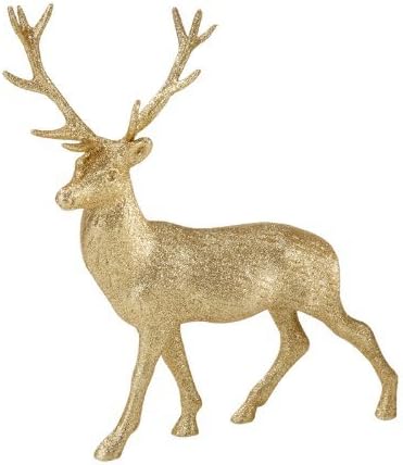 Party Porcelain Party Porcelain Glitter Reindeer, Gold by Party Porcelain