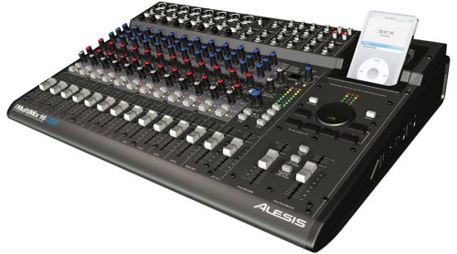 Alesis iMultiMix 16 USB Mixer 16 Channel with iPod Recorder, Eight High Gain MicLine Preamps