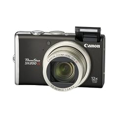 Canon PowerShot SX200 IS Digitalkamera (12 Megapixel, 12-fach opt. Zoom, 7,6 cm (3 Zoll) Display) black