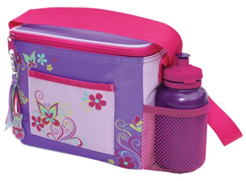 Polar Gear Kids Butterfly Swirl Bag Bottle Combo with Long Strap
