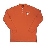 Antigua University of Texas Classic Pique Long Sleeve Polo Shirt