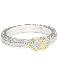Judith Ripka "Ambrosia" Double Heart Stack Band