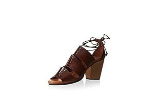 Hakei Sandalias de tacón (Marrón)