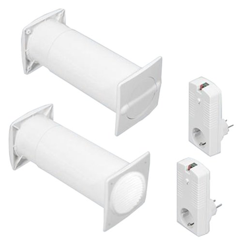 Bielmeier V653019 Energiespar-Mauerkasten Aeroboy System&nbsp;150 Rund, f&uuml;r Zu- und Abluft, wei&szlig;