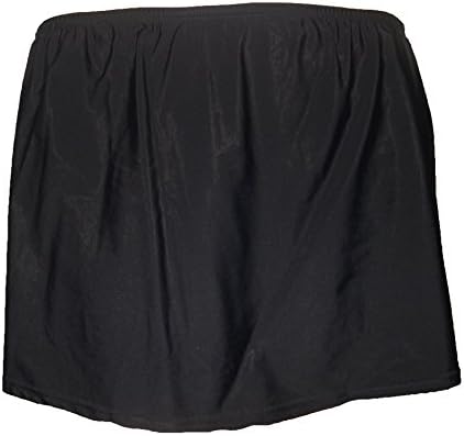 Pineapple Bay Plus Size Skirtini Swim Skirt Swimsuit 18-24 (20W, Black)
