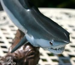 Taxidermy 12" Fiberglass Mako Shark Sculpture Statue