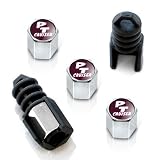 Chrysler PT Cruiser Purple Logo Theft Deterrent Chrome Tire Stem Valve Caps by Chrysler