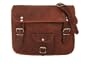 Borsa a tracolla Gusti Borsetta Pelle Vintage Ipad a mano spalla Party Disco Marrone H9