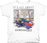 Its All About Gymnastics White Adult T-shirt