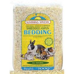Sun Seed Aspen Bedding Press Pack for Small Animals and Reptiles 3000-ci - bag