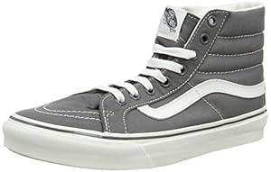 Vans Unisex Sk8-Hi Slim Castlerock/Blanc de Blanc Skate Shoe 5 Men US / 6.5 Women US