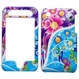 Fits Apple iPhone 3G Cell Phone Snap on Protector Faceplate Cover Housing Case - Two Worlds