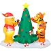 Gemmy 6` Pooh & Tigger Trimming the Tree Inflatable