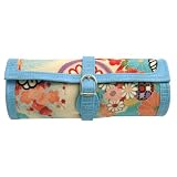  : Cris Notti Blue Kimono Jewelry Roll