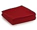 YOURTABLECLOTH Cloth Dinner Napkins100% Spun Polyester with Hemmed Edges 20x 20 Set of 12 (Red)
