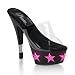 Pleaser Shoes Women&Otilde;s KISS-201LT3, 6" Stiletto Heel Platform Slide W/"O" Lights