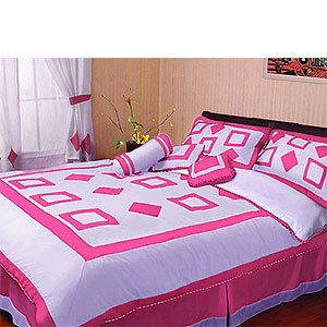 Geometry II Bedding Ensemble, Queen, Pink by