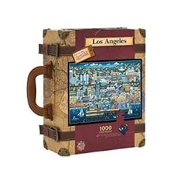 MASTERPIECES 1000 PC PUZZLE LOS ANGELES SUITCASE