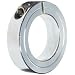 Climax Metal One-Piece Clamping Shaft Collar, Zinc-Plated Steel