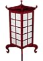 Elegant Beautiful Unique Oriental Home D�cor - 19" Kobe Japanese Wood & Rice Paper Shoji Lantern Oriental Lamp - Natural
