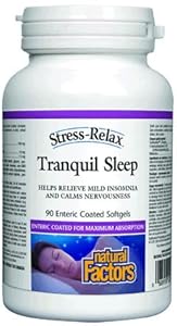 Natural factors stress-relax« tranquil sleep enteric 90 softgels ( Multi-Pack)
