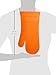 Rachael Ray Silicone Kitchen Oven Mitt with Quilted Cotton Liner, Orange