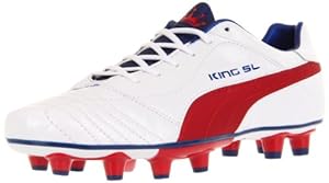 Puma Men's King Finale SL I FG Soccer Cleat,White/Ribbon Red/Limoges,9 D US