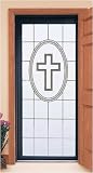 Faith Etched Glass design by Wallpaper For Windows, decorative window film, 32 in x 74 in