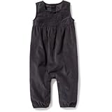 オールドネイビー OLD NAVY/ スモックドコーデュロイワンピース カーボン ロンパース半袖 0～3ヶ月【並行輸入】