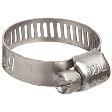 Precision Brand M-S Series Micro Seal, Miniature All Stainless Worm Gear Hose Clamp