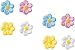 Blossom Shaped (14253) Edible Hard Sugar Decorations (8 pcs)